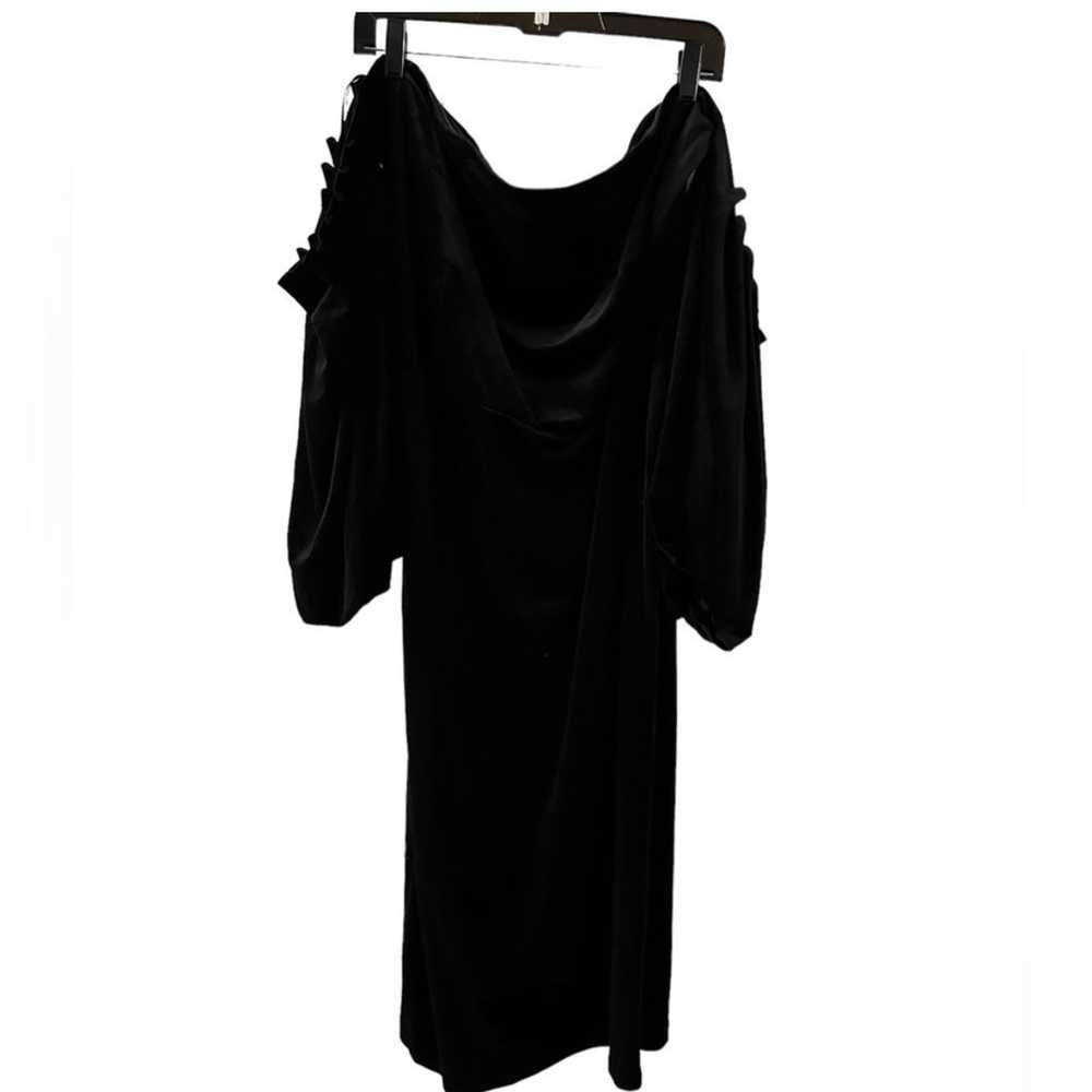Eloquii size 22 velvet black dress - image 3