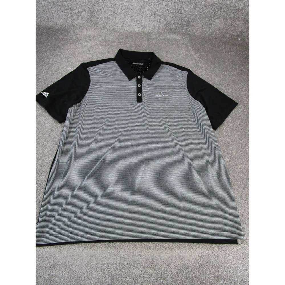 Adidas Adidas Polo Shirt Mens Xl Gray Striped Cli… - image 1