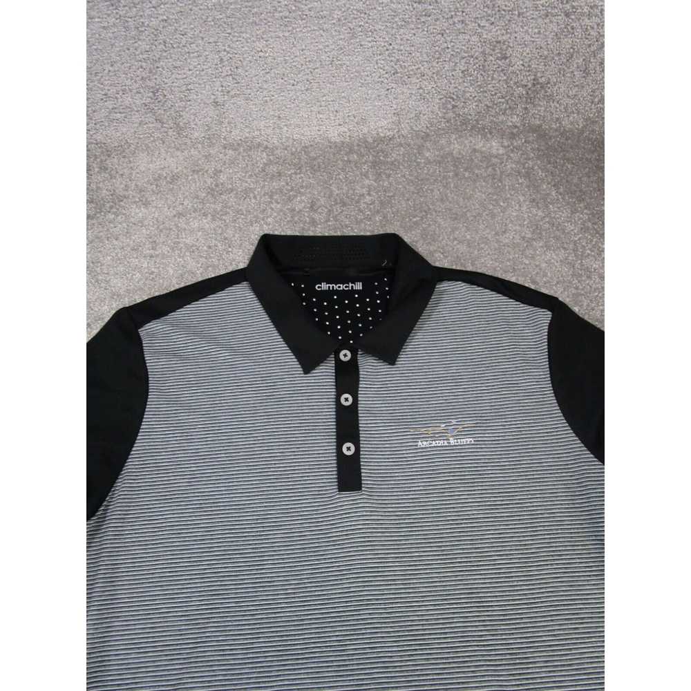 Adidas Adidas Polo Shirt Mens Xl Gray Striped Cli… - image 2