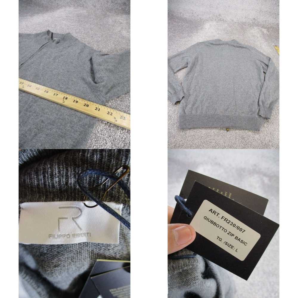 Vintage Filippo Roberti Sweater Mens Large Gray F… - image 4