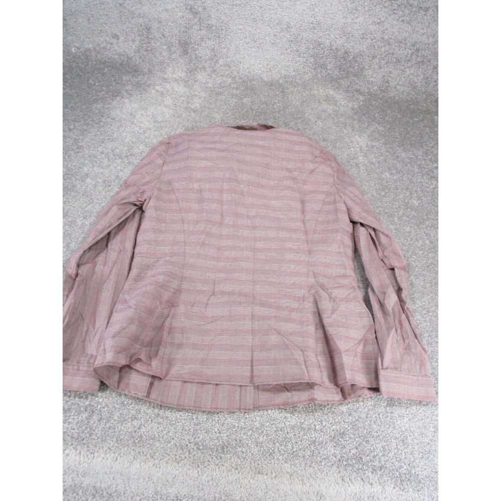 Vintage Lafayette 148 Shirt Womens 12 Purple Long… - image 3