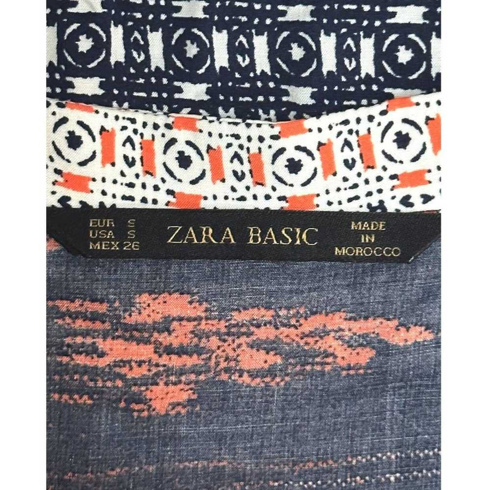 ZARA Tunic Boho Dress 3/4 Sleeve Paisley Geometri… - image 11