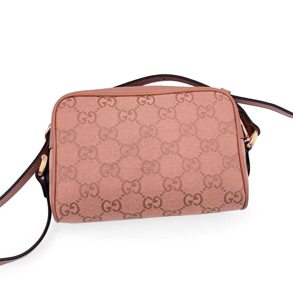 Gucci GUCCI Pink Monogram Canvas Mini Ophidia Cro… - image 3