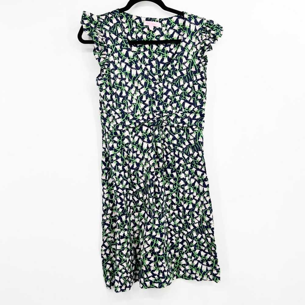 Lilly Pulitzer Cherry Bright Navy Valley Girl Flo… - image 1