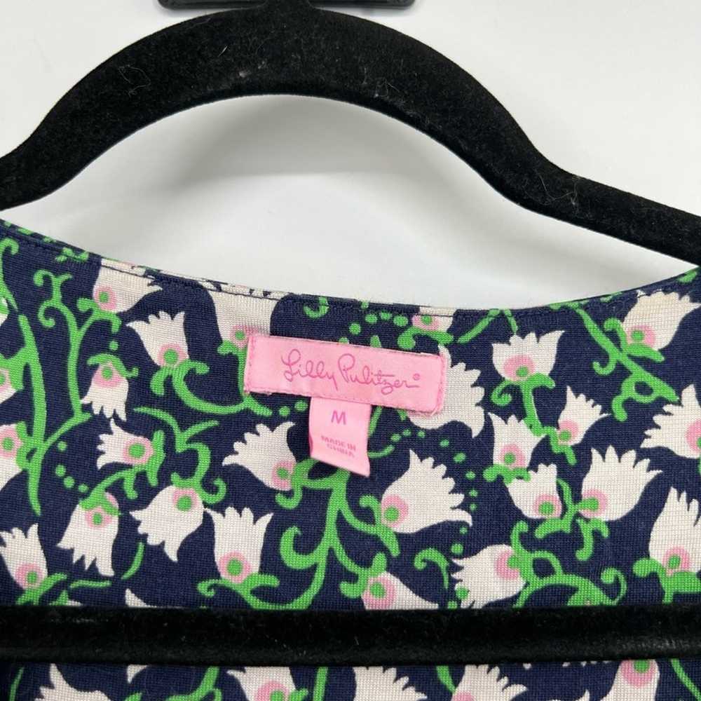 Lilly Pulitzer Cherry Bright Navy Valley Girl Flo… - image 5