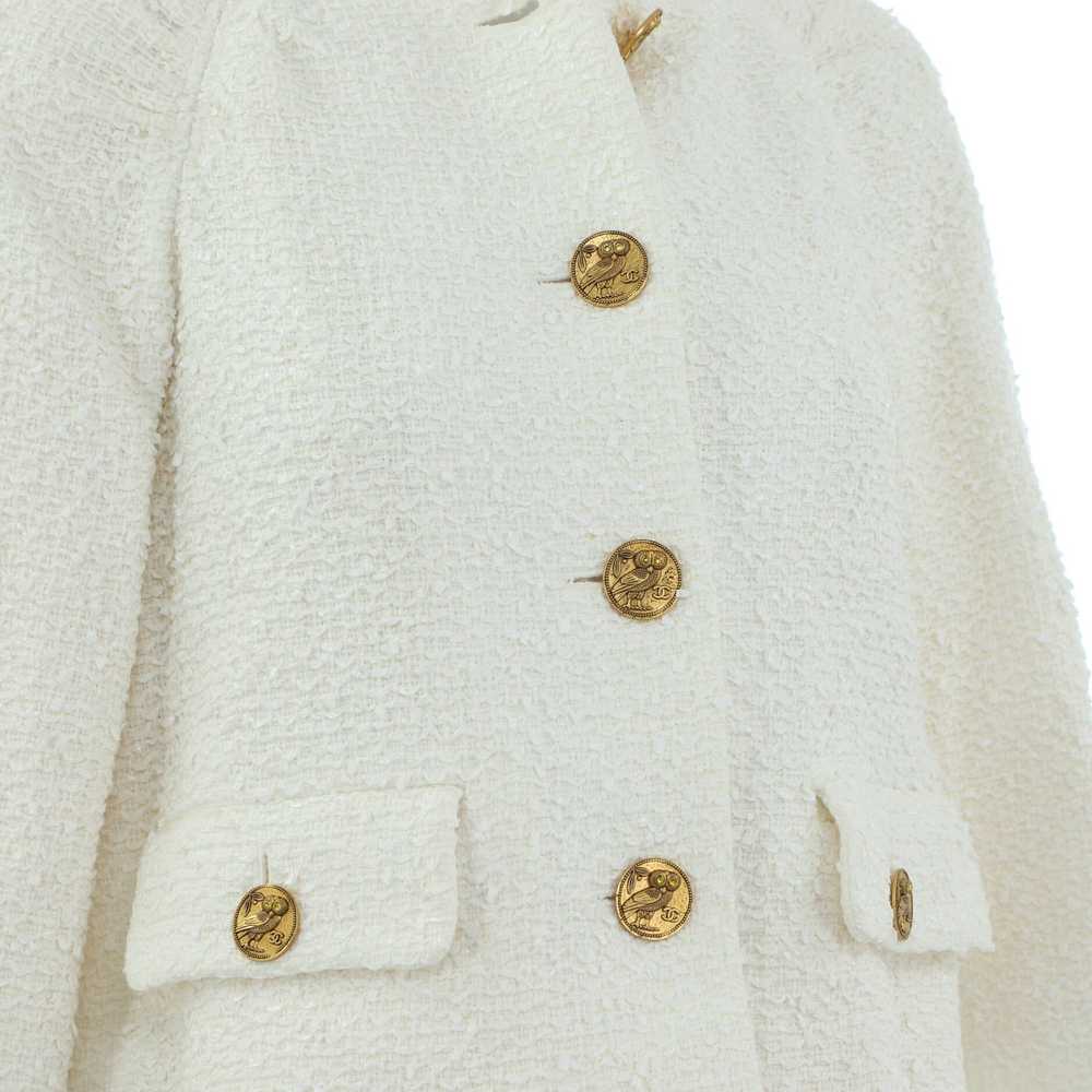 CHANEL Women's Two Pocket Stand Collar Jacket Twe… - image 3
