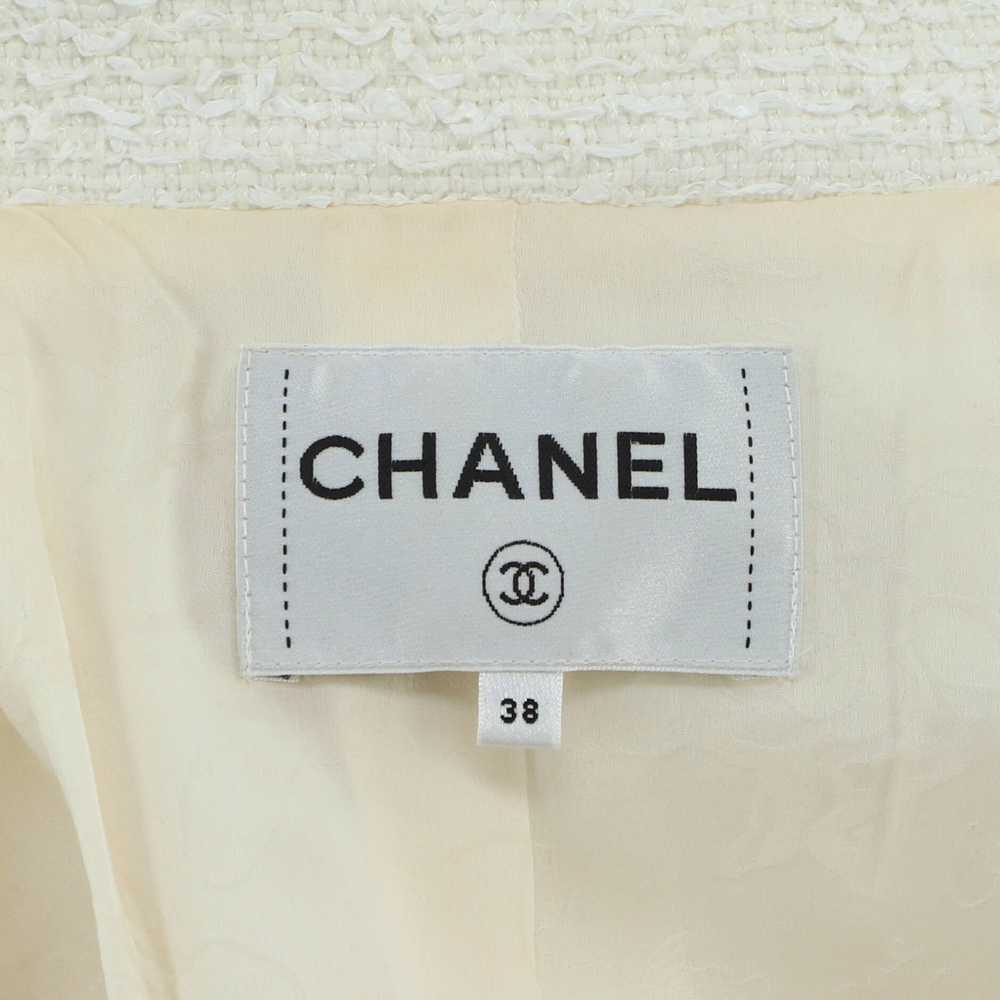 CHANEL Women's Two Pocket Stand Collar Jacket Twe… - image 4
