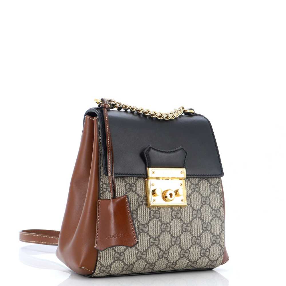 GUCCI Padlock Backpack GG Coated Canvas and Leath… - image 2