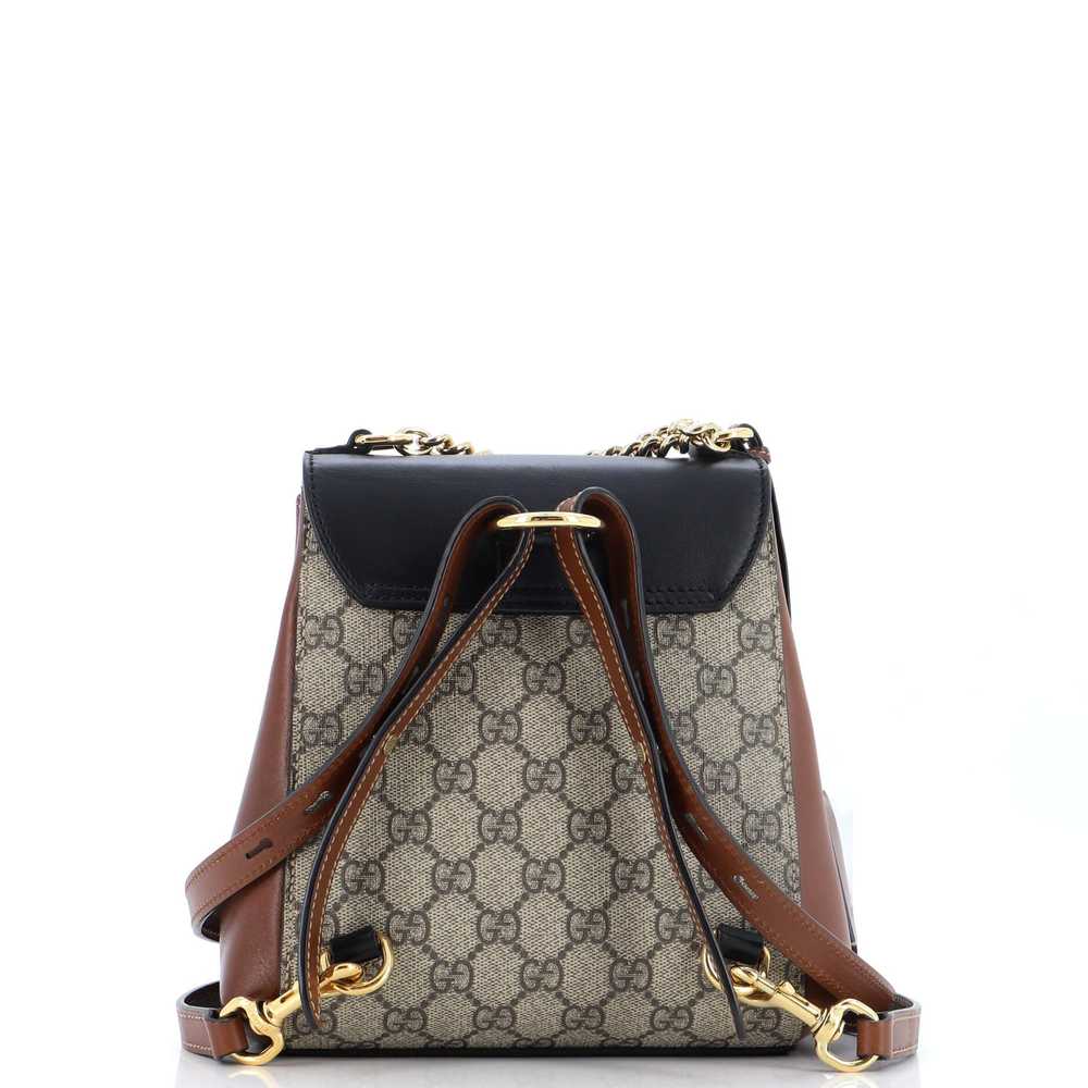 GUCCI Padlock Backpack GG Coated Canvas and Leath… - image 3