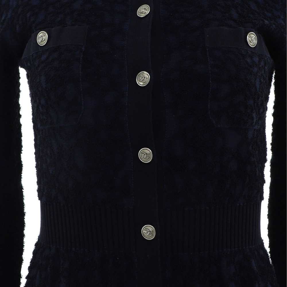 CHANEL Women's Camellia Button Up Sweater Dress C… - image 3