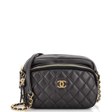 CHANEL Day Trips Camera Case Bag Quilted Calfskin