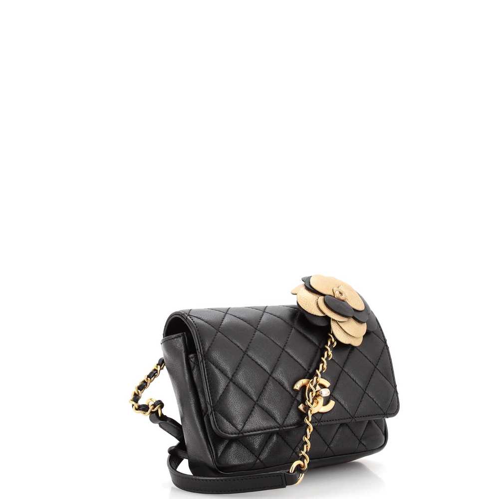 CHANEL Private Affair Camellia Flap Bag Quilted L… - image 2