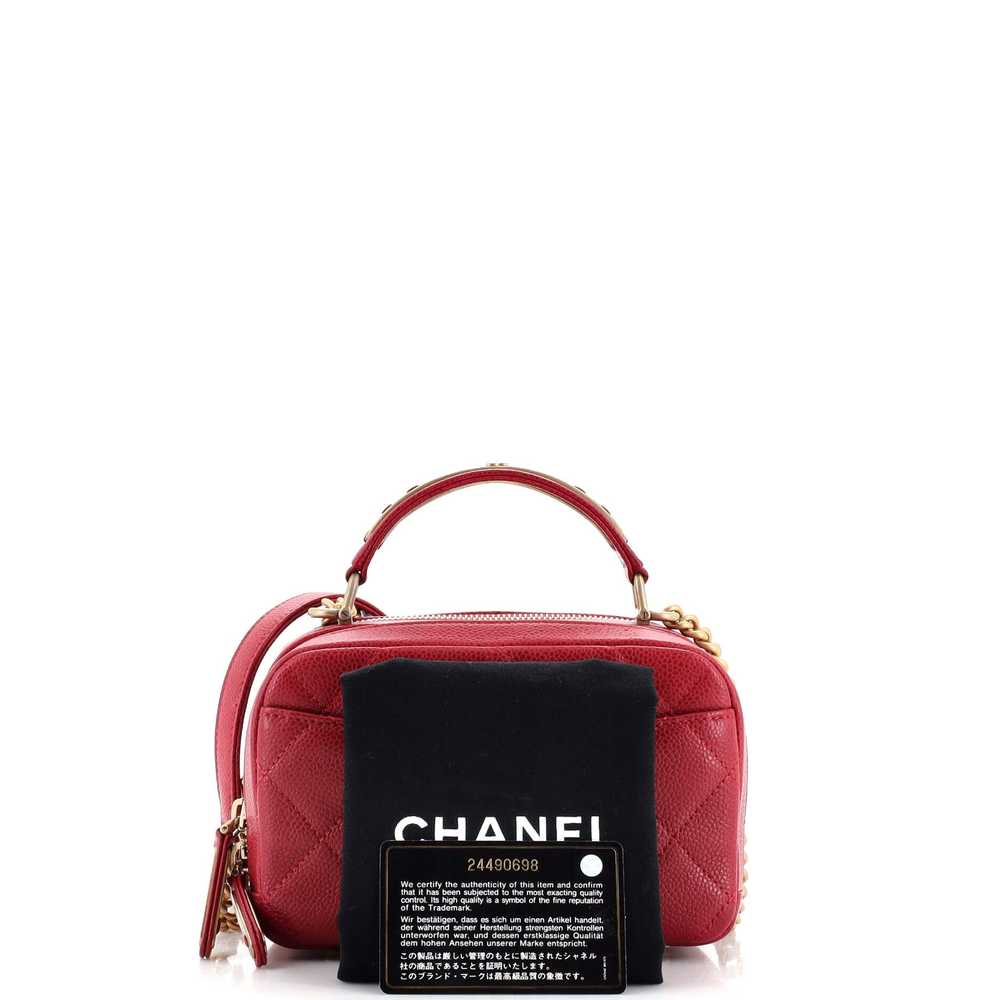 CHANEL Carry Around Bowling Bag Quilted Caviar Mi… - image 2