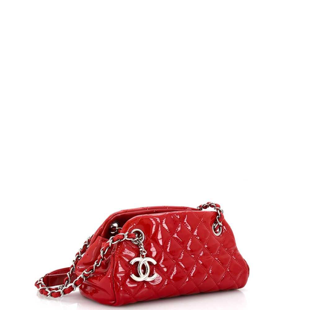 CHANEL Just Mademoiselle Bag Quilted Patent Mini - image 3