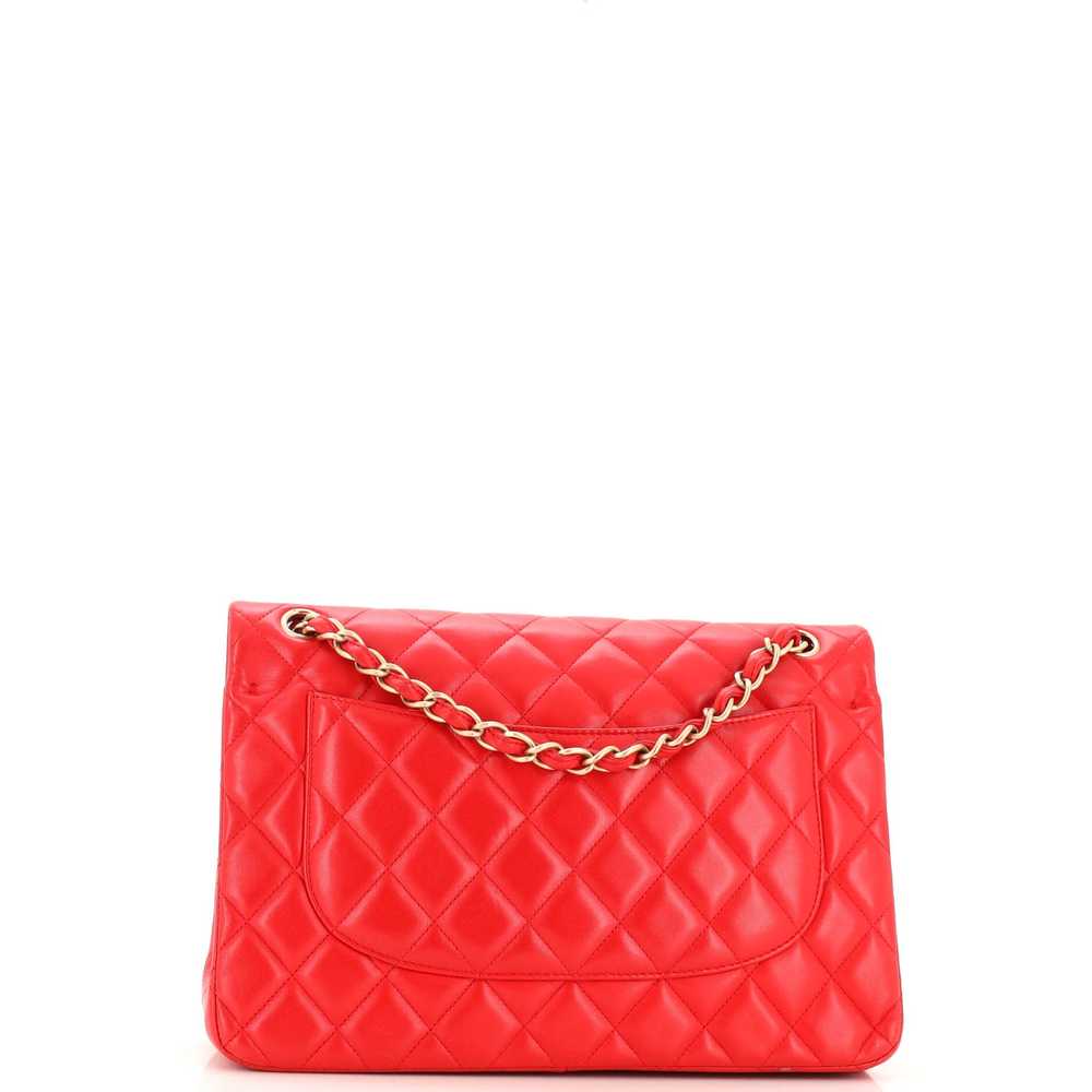 CHANEL Classic Double Flap Bag Quilted Lambskin J… - image 4