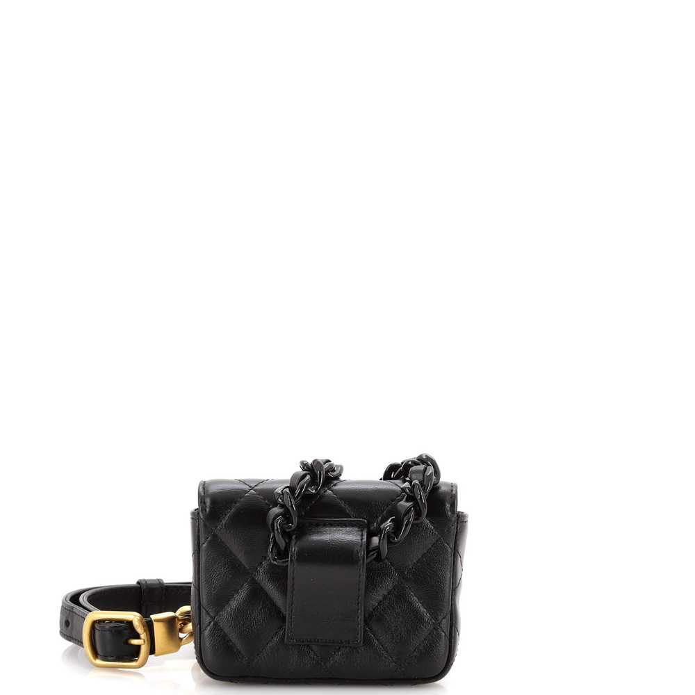 CHANEL Lacquered Metal CC Flap Card Holder Belt B… - image 3