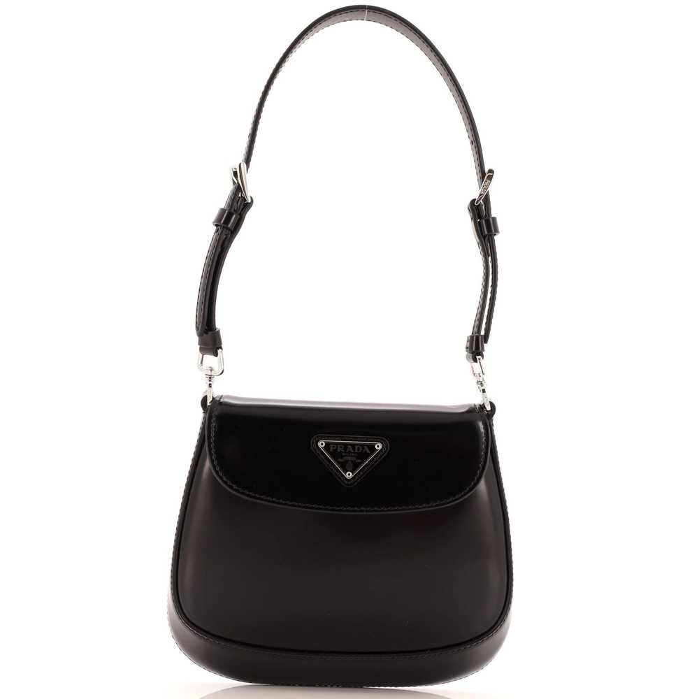 PRADA Cleo Flap Shoulder Bag Spazzolato Leather M… - image 1