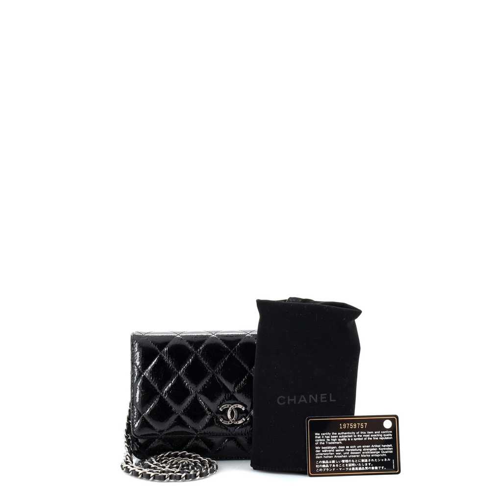 CHANEL Wallet on Chain Quilted Glazed Crackled Le… - image 2