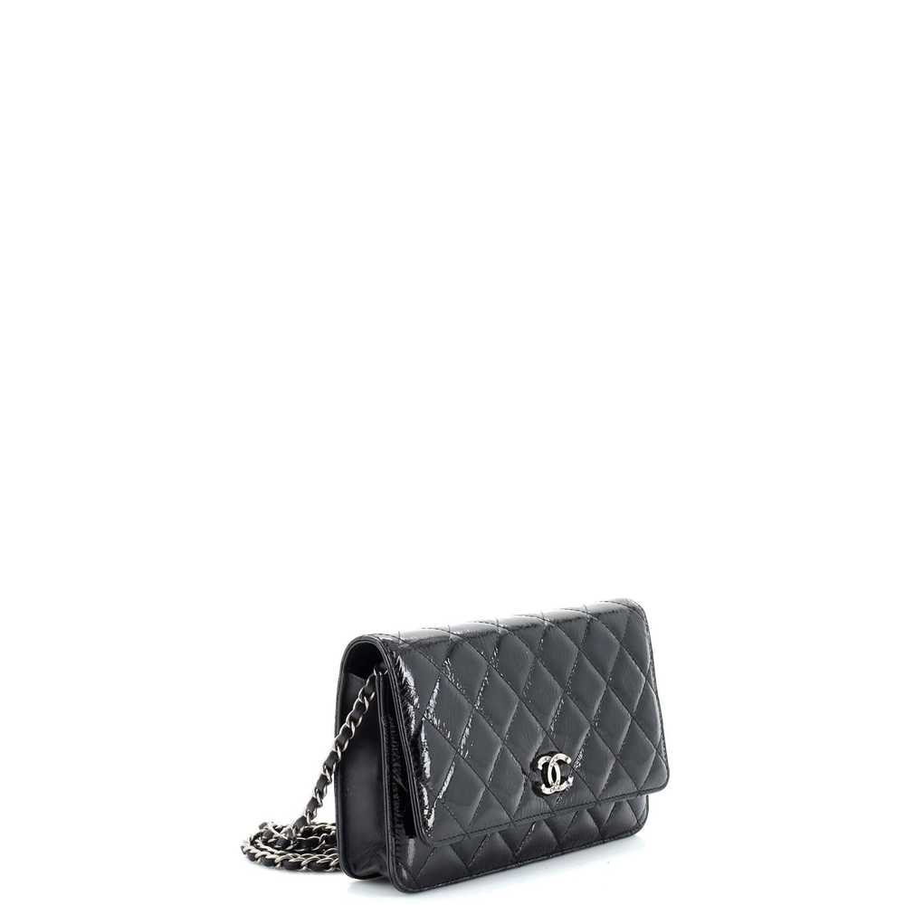 CHANEL Wallet on Chain Quilted Glazed Crackled Le… - image 3
