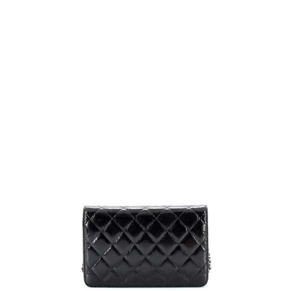 CHANEL Wallet on Chain Quilted Glazed Crackled Le… - image 4