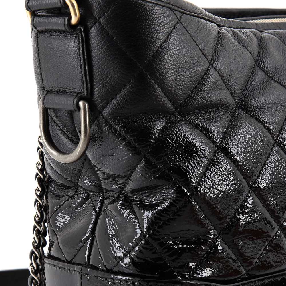 CHANEL Gabrielle Hobo Quilted Goatskin and Patent… - image 7