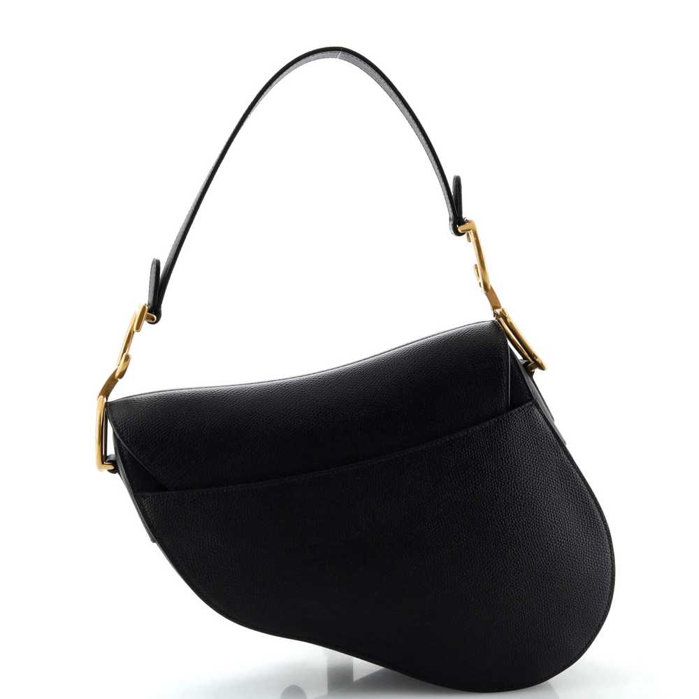 Christian Dior Saddle Handbag Leather Medium - image 3