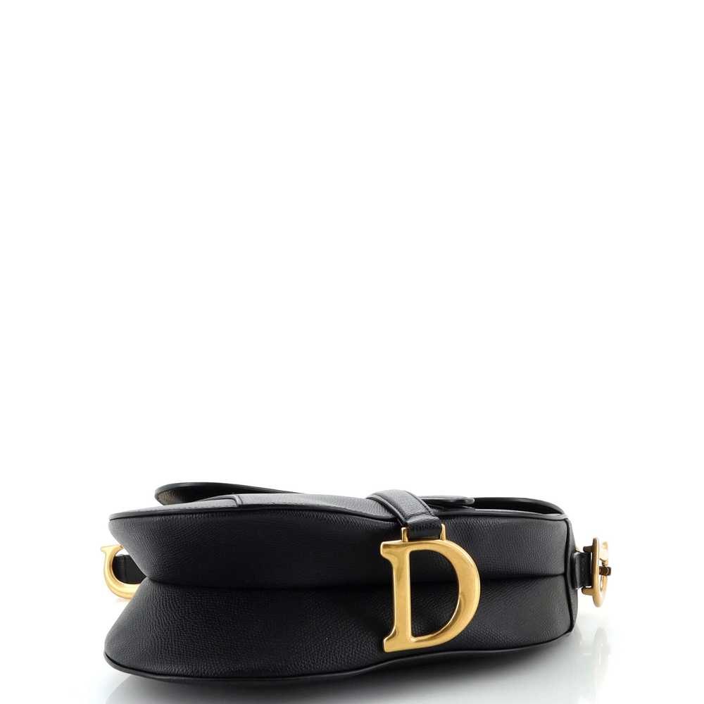 Christian Dior Saddle Handbag Leather Medium - image 4