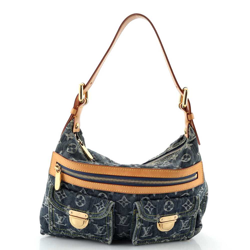 Louis Vuitton Baggy Handbag Denim PM - image 1