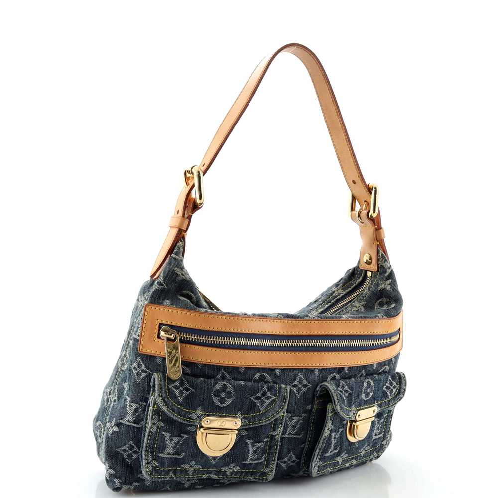 Louis Vuitton Baggy Handbag Denim PM - image 2