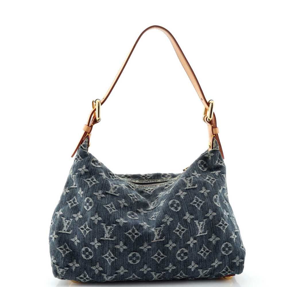 Louis Vuitton Baggy Handbag Denim PM - image 3
