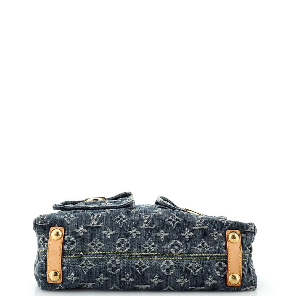 Louis Vuitton Baggy Handbag Denim PM - image 4