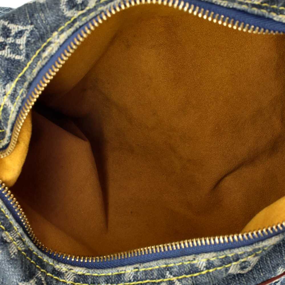 Louis Vuitton Baggy Handbag Denim PM - image 5