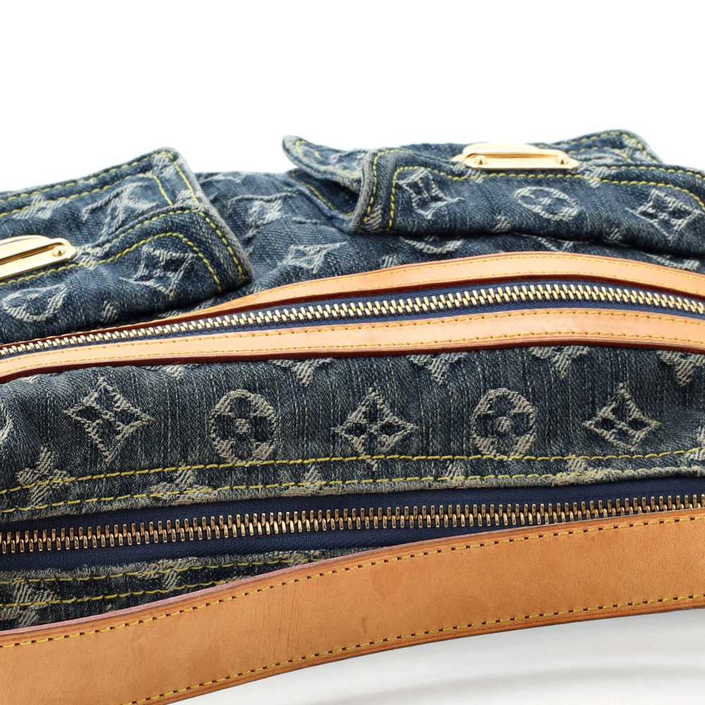 Louis Vuitton Baggy Handbag Denim PM - image 7