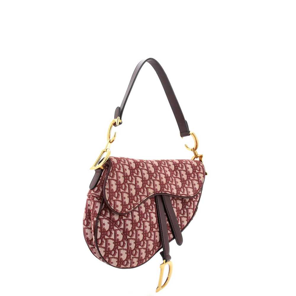 Christian Dior Saddle Handbag Oblique Canvas Medi… - image 2