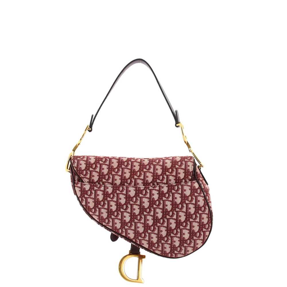 Christian Dior Saddle Handbag Oblique Canvas Medi… - image 3
