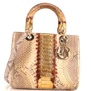 Christian Dior Lady Dior Bag Python Medium