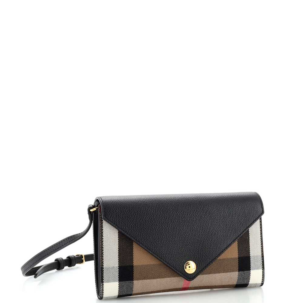 Burberry Hannah Envelope Wallet on Strap Leather … - image 2
