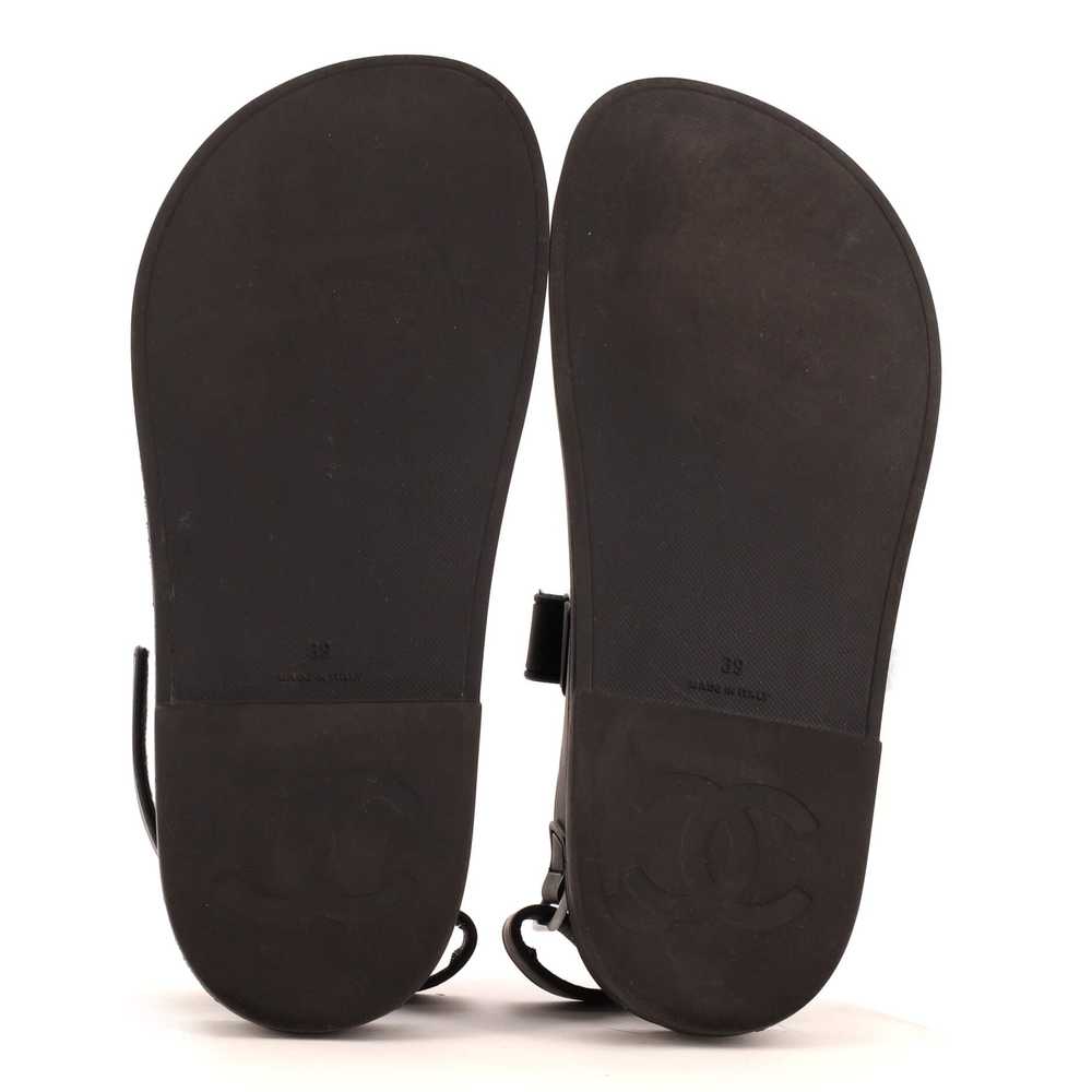 CHANEL Women's Velcro Dad Sandals Rubber - image 4