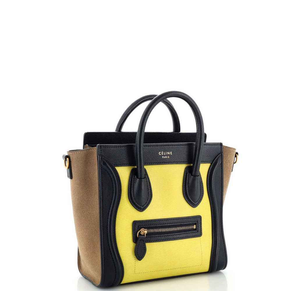 CELINE Tricolor Luggage Bag Leather Nano - image 2