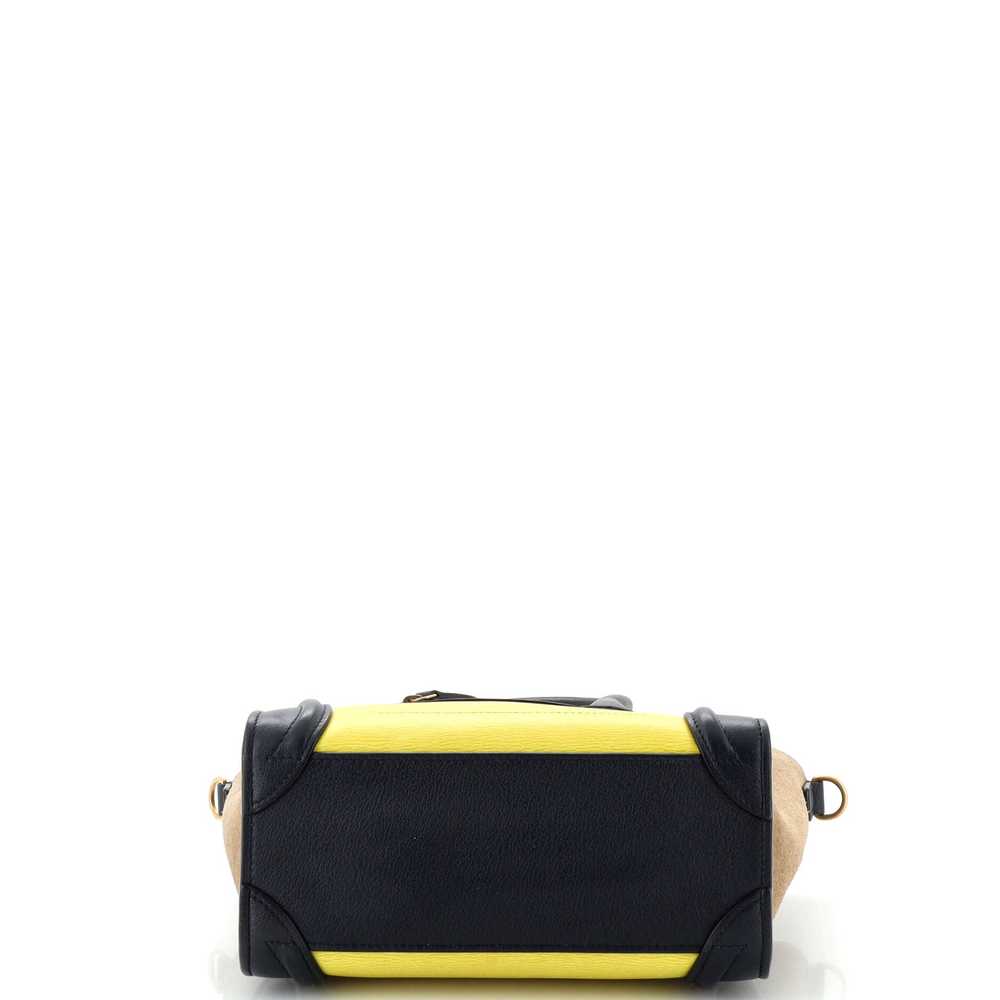 CELINE Tricolor Luggage Bag Leather Nano - image 4