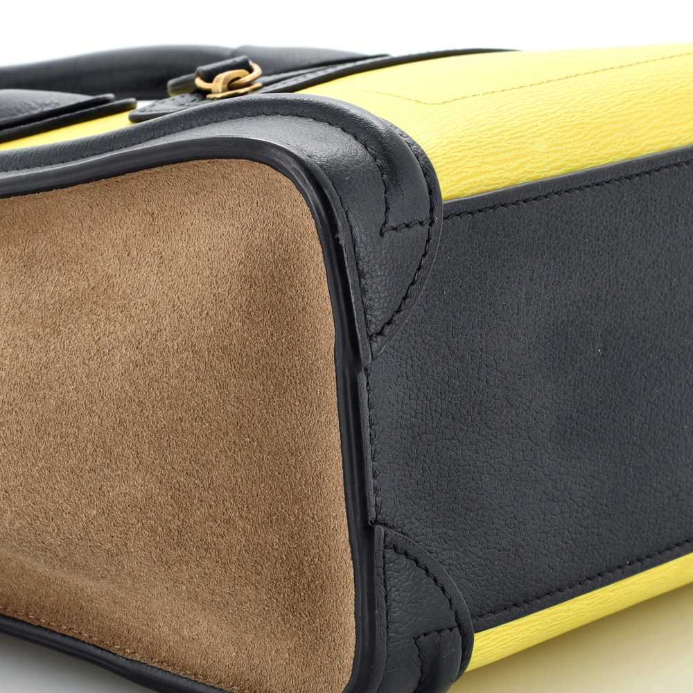 CELINE Tricolor Luggage Bag Leather Nano - image 6