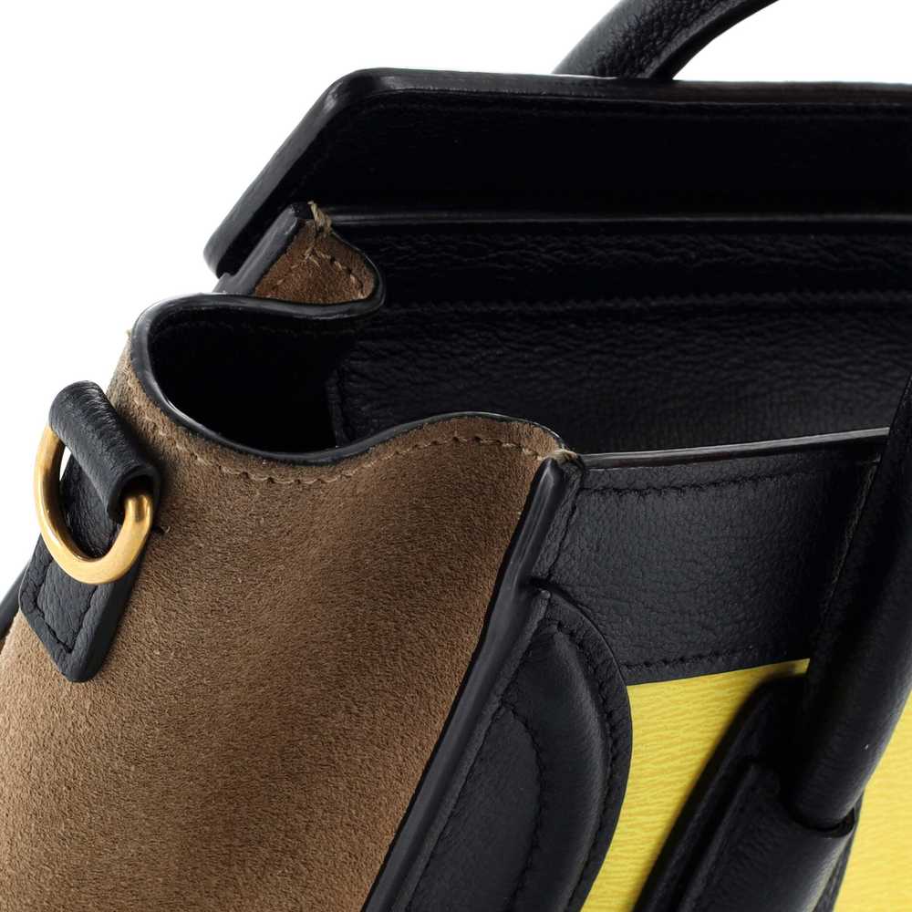 CELINE Tricolor Luggage Bag Leather Nano - image 7