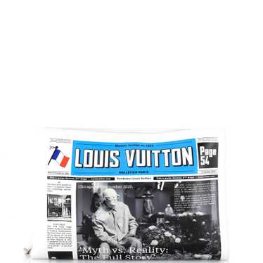 Louis Vuitton Newspaper Pouch Printed Leather