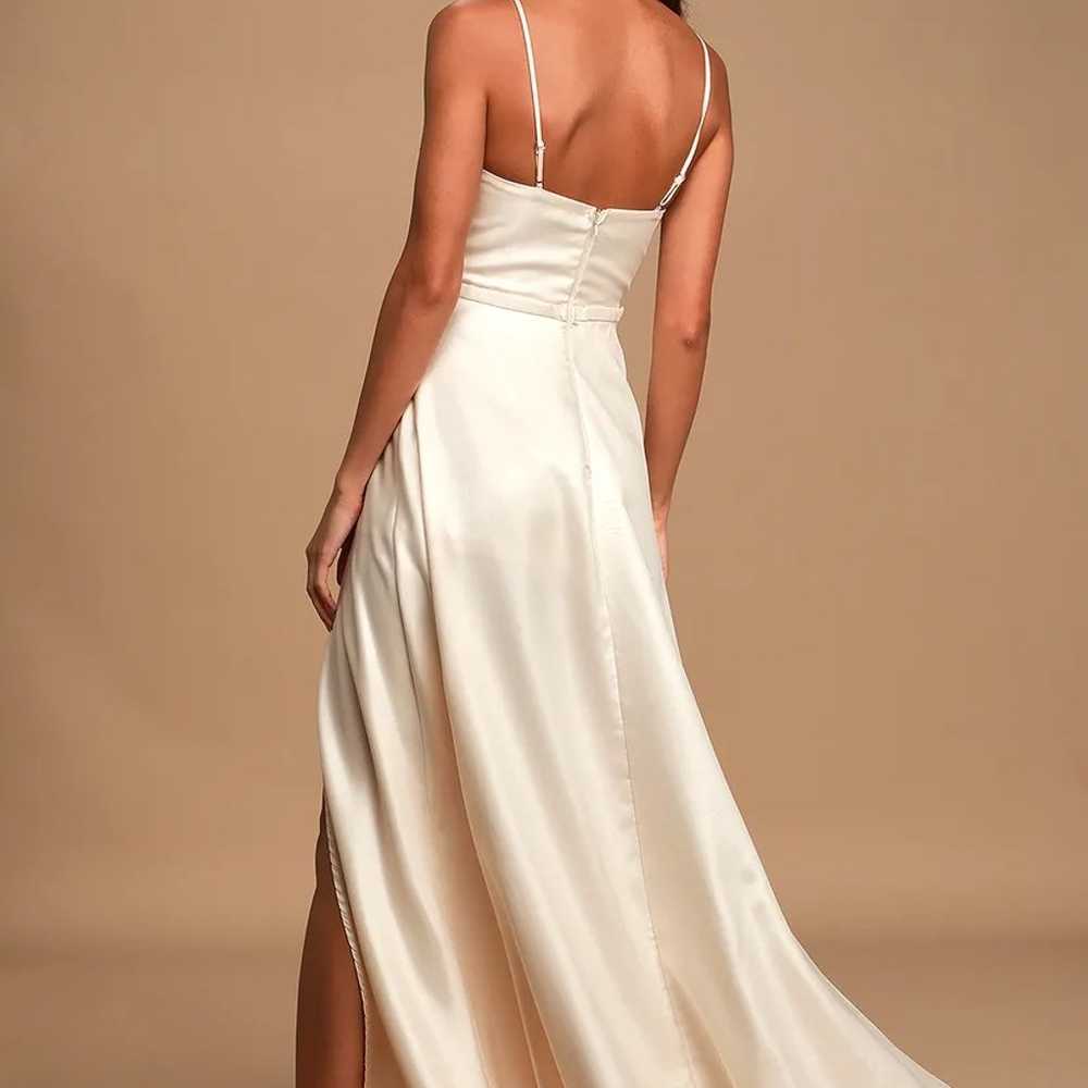 Elegance Abounds Cream Sleeveless Maxi Dress - image 4