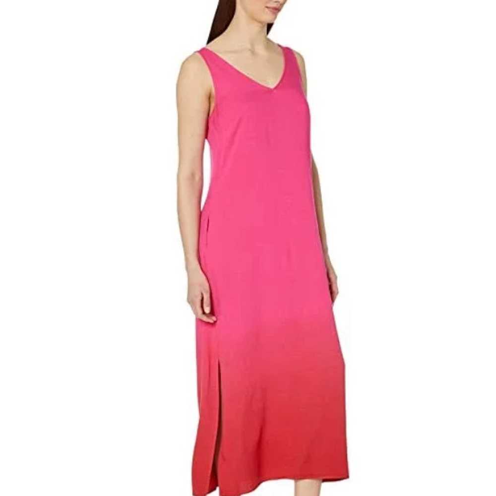 Tribal Femme hot pink and red ombré tank top midi… - image 1