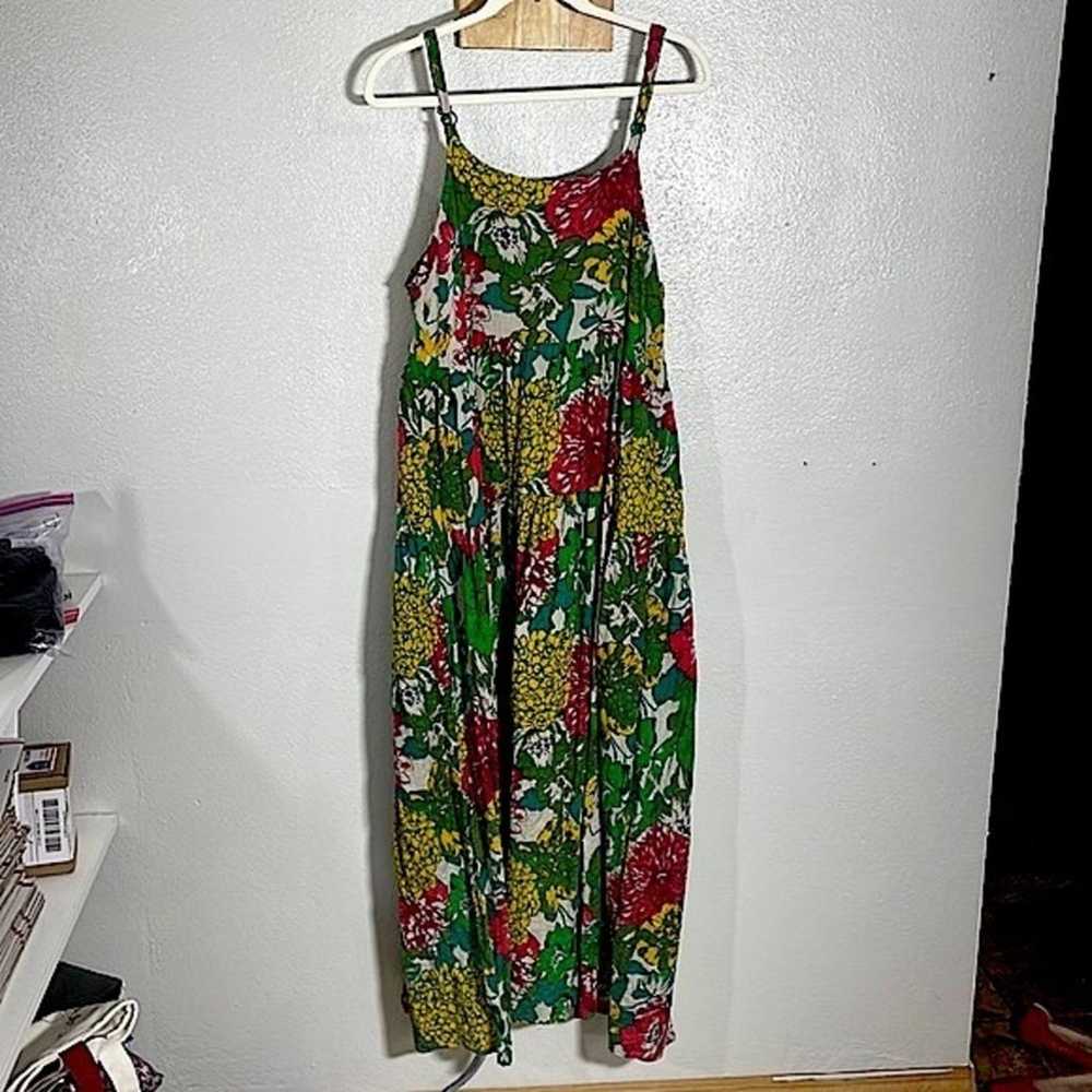 Yesno Floral Tiered Adjustable Straps Maxi Dress … - image 1