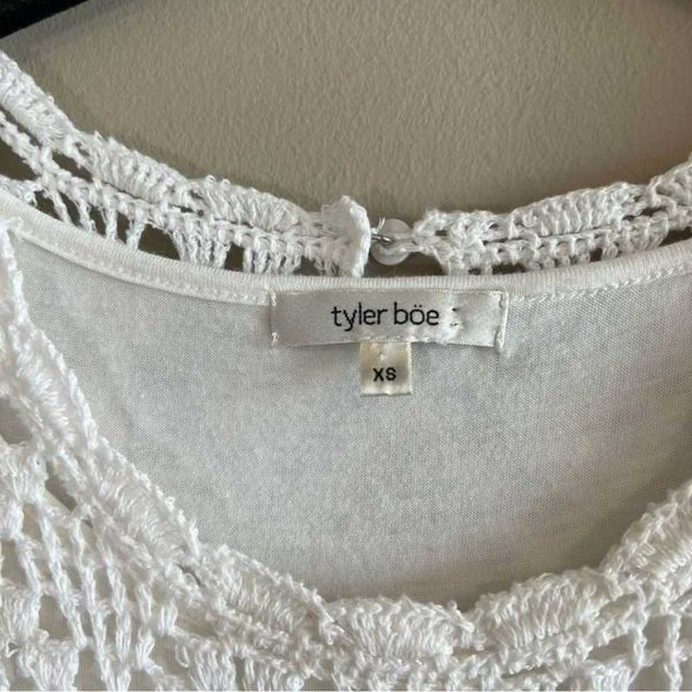 Tyler Boe Women’s White Crochet Knit Lined Dress … - image 7