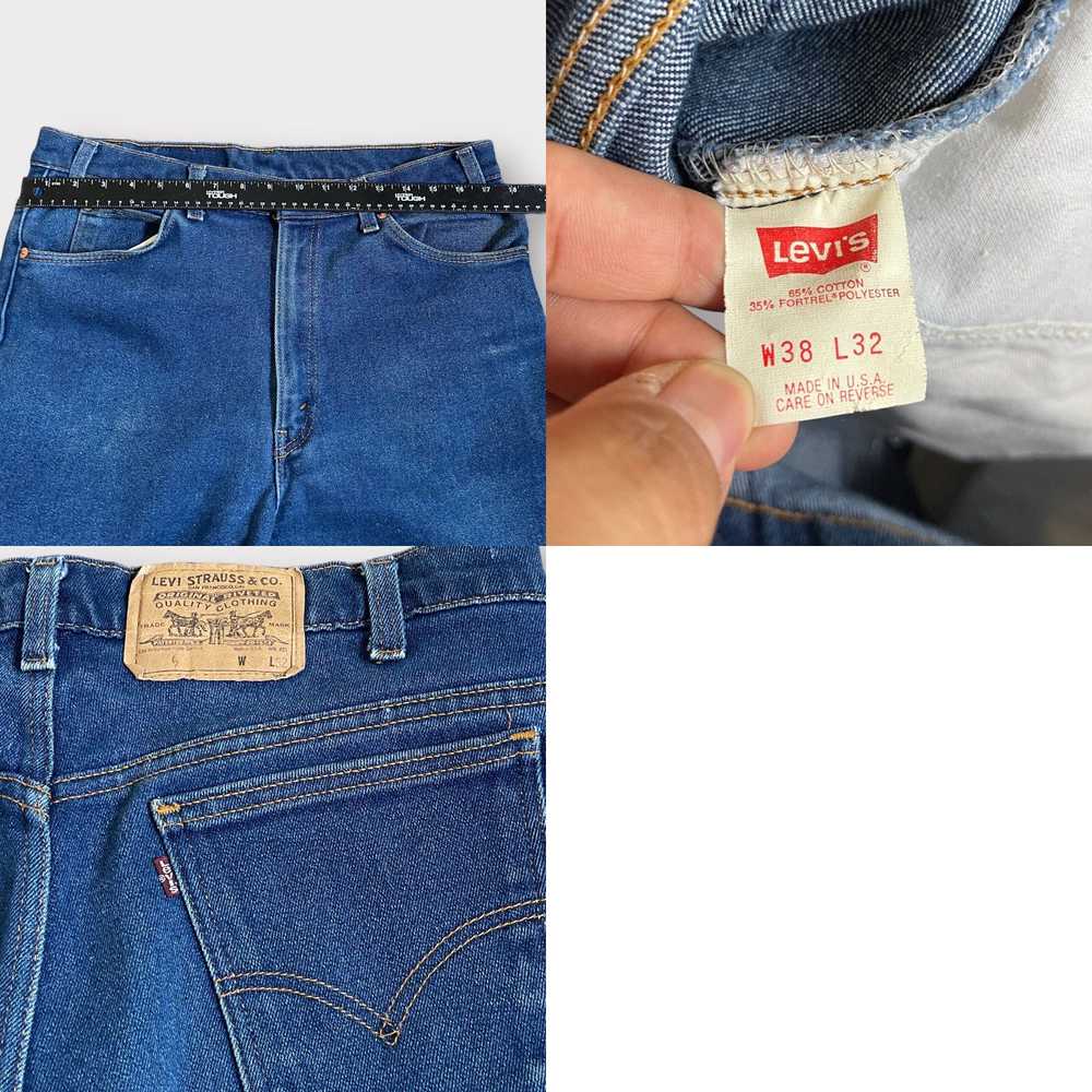 Levi's Vintage Levis 517 Orange Tab Blue Jeans US… - image 4