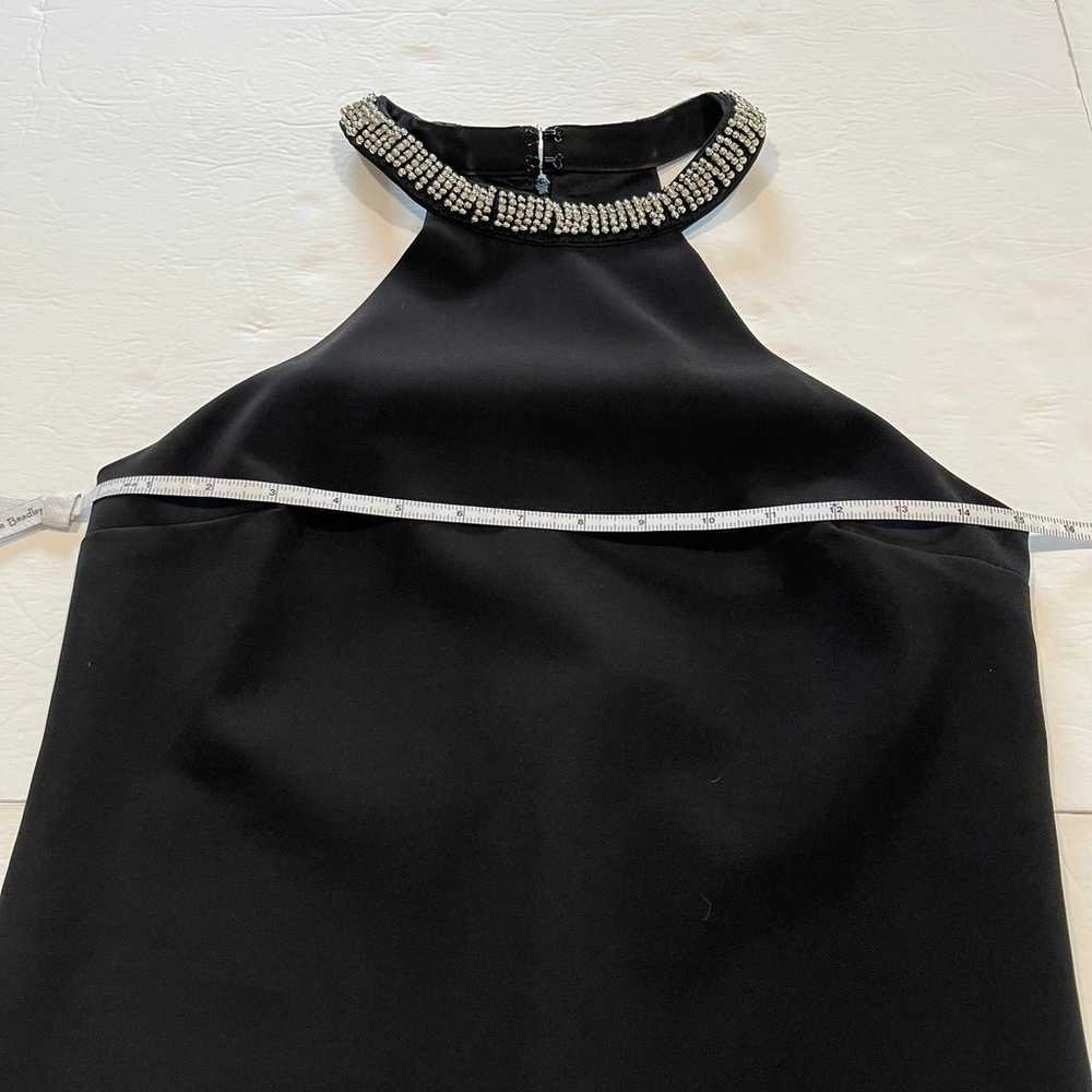 Lulus Comely Black Beaded Halter High Neck Sleeve… - image 9