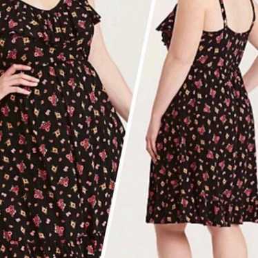 Torrid floral dress 0X dress NEW